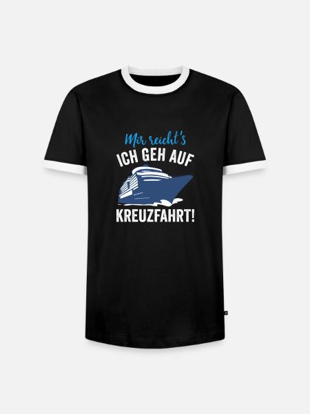 Kreuzfahrer Kreuzfahrtschiff Geschenkidee - Männer Kontrast-T-Shirt - Schwarz/Weiß