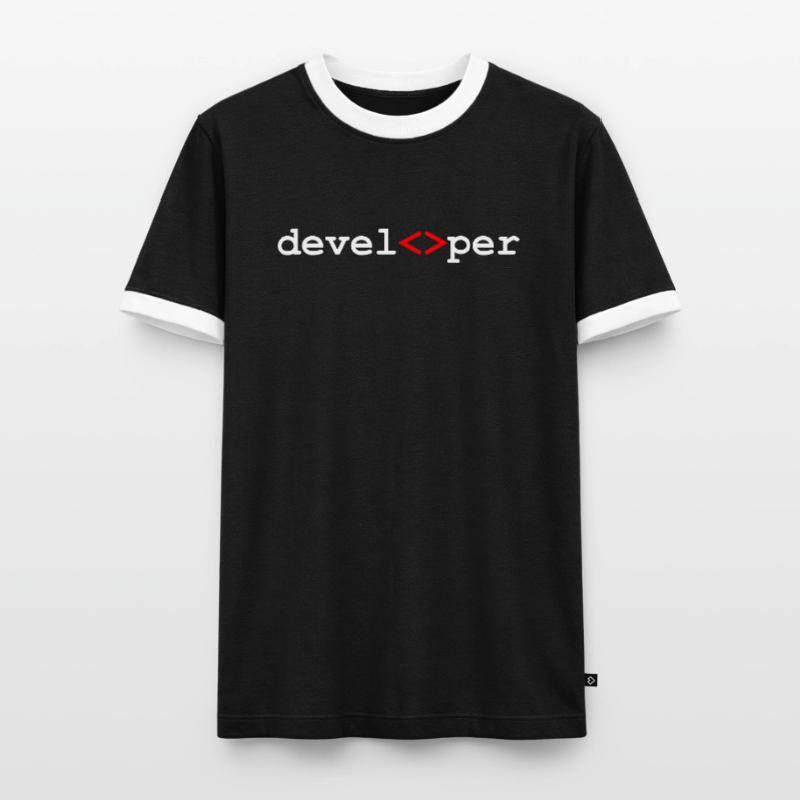 Developer developer programmer Men's Ringer Shirt