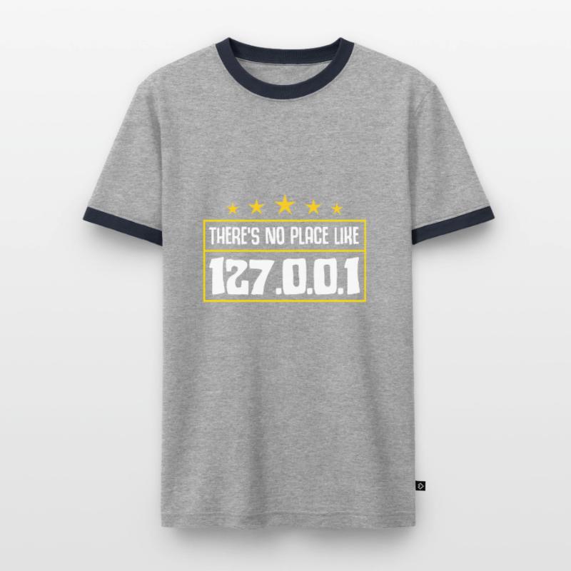 Tux Linux Pinguin Sudo Rm Rf Computerfreak Hacker Männer Kontrast-T-Shirt