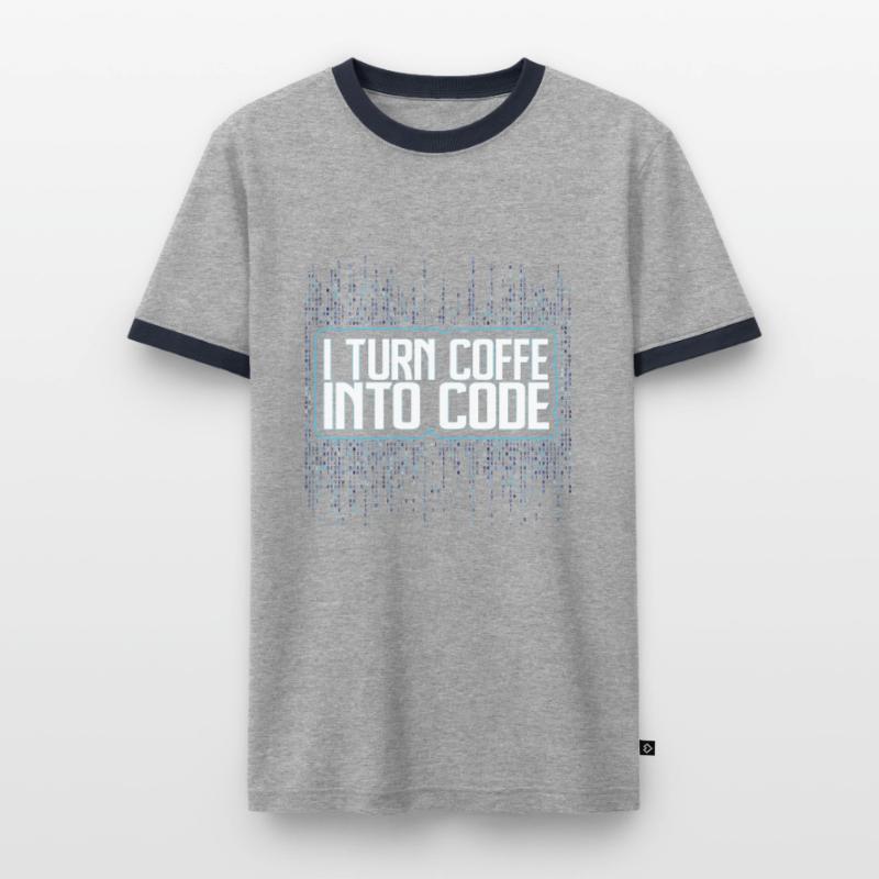 Funny Programmers Coding Coffee Gift Männer Kontrast-T-Shirt