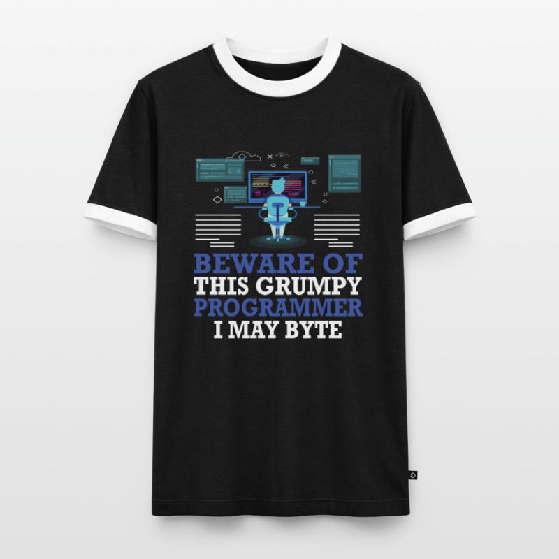 Funny Programmers Coding Gift Männer Kontrast-T-Shirt