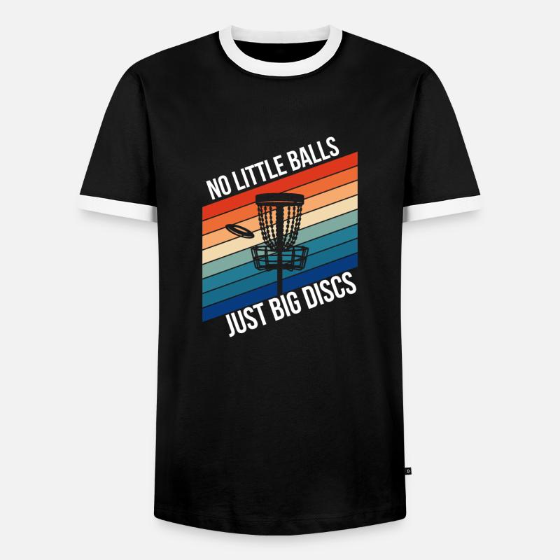 Disc Golf Discgolf Geschenkidee - Männer Kontrast-T-Shirt - Schwarz/Weiß