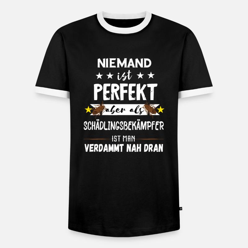 Schädlingsbekämpfer Kammerjäger Geschenke - Männer Kontrast-T-Shirt - Schwarz/Weiß