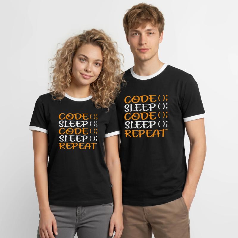 Programmer Coding Admin Funny Gift Men's Ringer Shirt