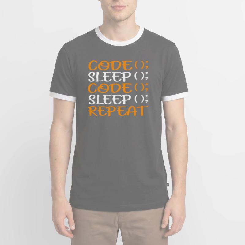 Programmer Coding Admin Funny Gift Men's Ringer Shirt