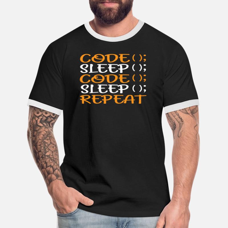 Programmer Coding Admin Funny Gift Men's Ringer Shirt