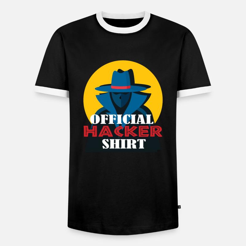 Hacking Hacker Phishing - Men's Ringer Shirt - black/white