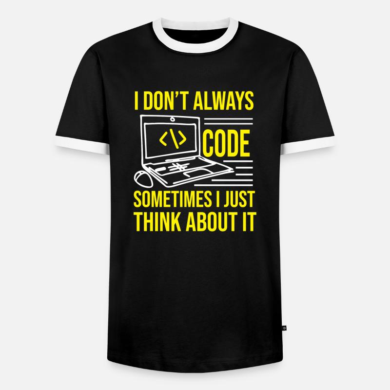 Programmieren - Männer Kontrast-T-Shirt - Schwarz/Weiß