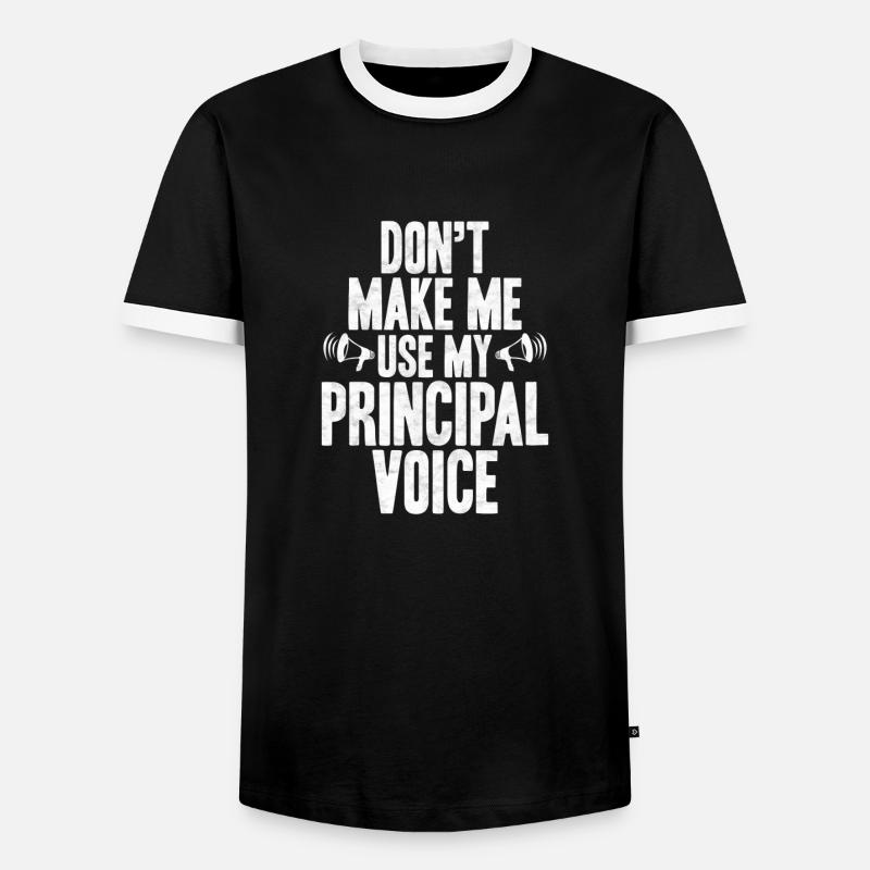 headmaster - Men's Ringer Shirt - black/white