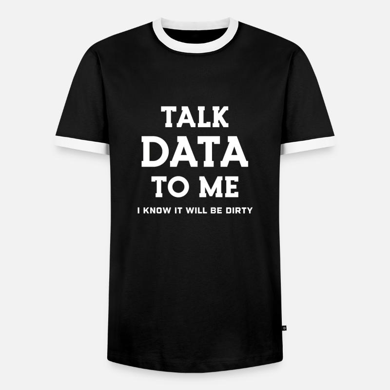 Data Science Statistics Data Scientist - Männer Kontrast-T-Shirt - Schwarz/Weiß