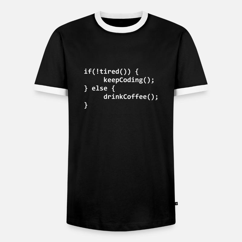 Programmierer Geschenk Programmieren Informatiker - Männer Kontrast-T-Shirt - Schwarz/Weiß