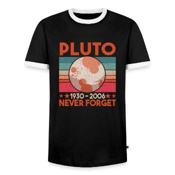 Astronomie Astrophysique Univers Sort cadeau - T-shirt contrasté Homme - noir/blanc - Devant - AI Model Female 172 light (172cm) & AI Model Male 178 light (178cm)