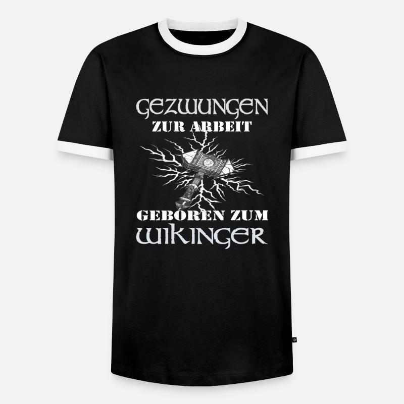 Wikinger Walhalla Geschenk Kostüm - Männer Kontrast-T-Shirt - Schwarz/Weiß