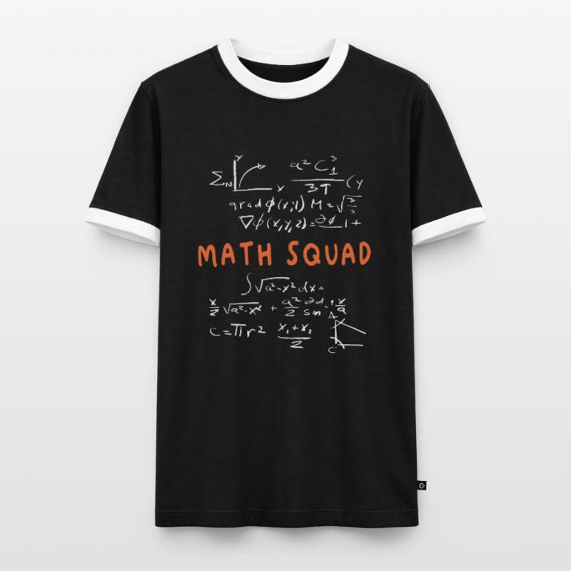 Math Squad Math crew Math lovers Math Teacher Math Men's Ringer Shirt