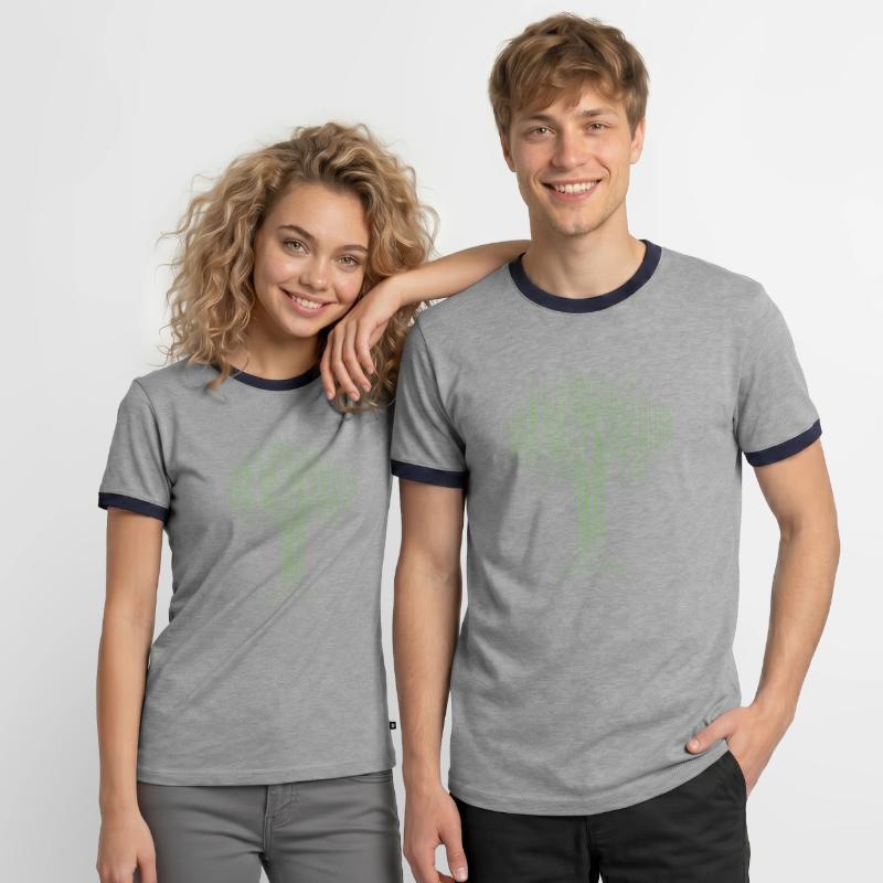 Binary Tree Encoding Computer Programmer Men's Ringer Shirt