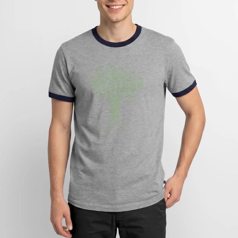 Binary Tree Encoding Computer Programmer Men's Ringer Shirt