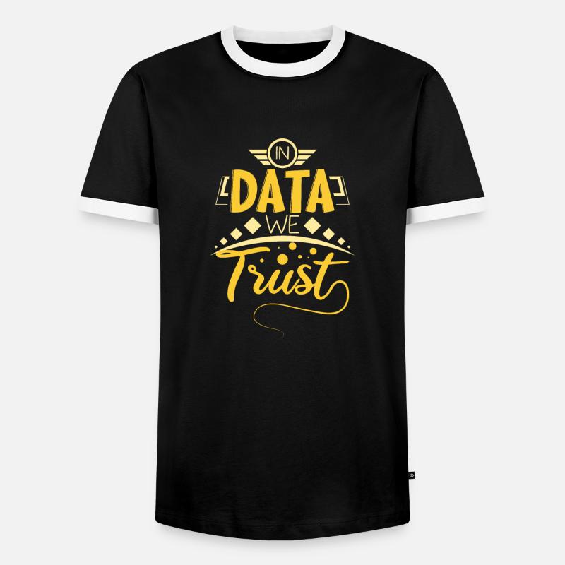 Data Scientist Data Enginieer - Männer Kontrast-T-Shirt - Schwarz/Weiß