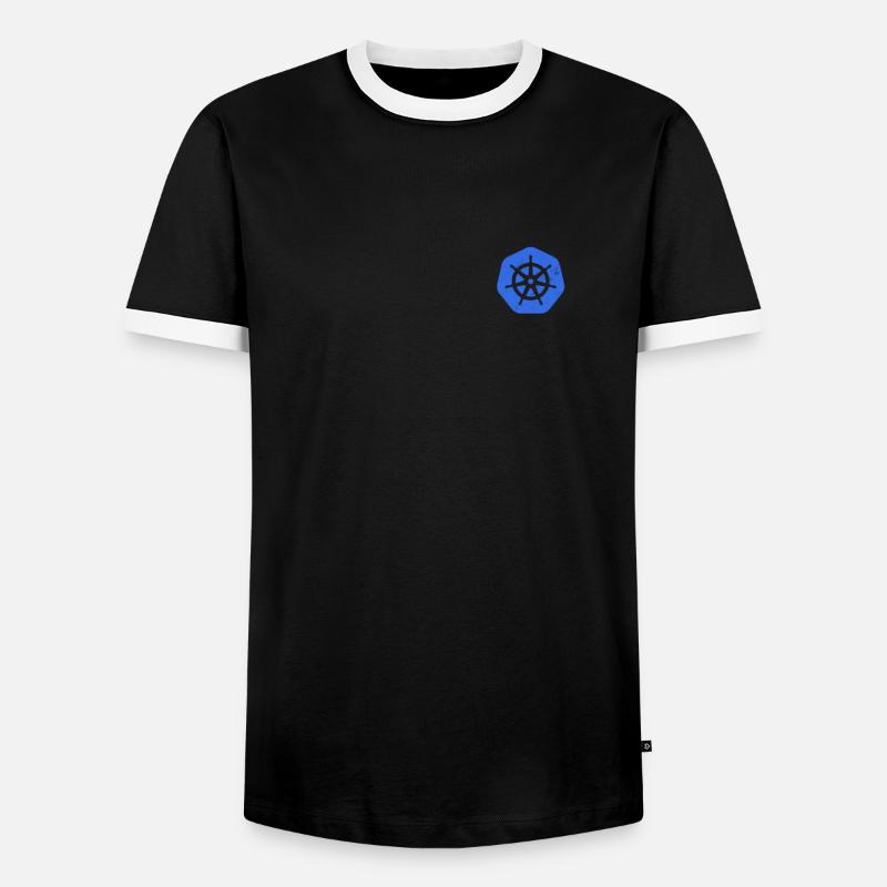 Kubernetes For ITler Computer Nerd Gift - Men's Ringer Shirt - black/white