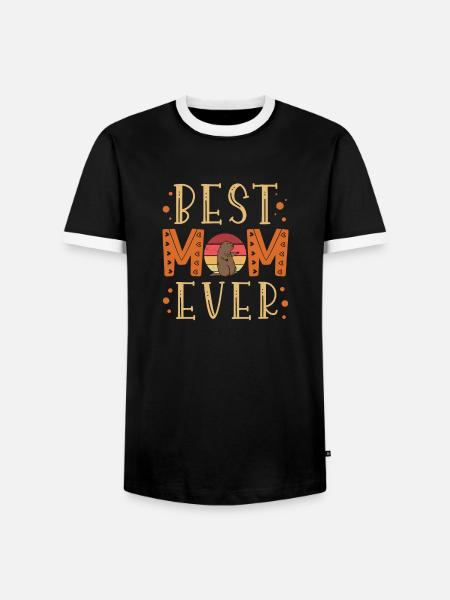 Murmeltier Nagetier - Männer Kontrast-T-Shirt - Schwarz/Weiß