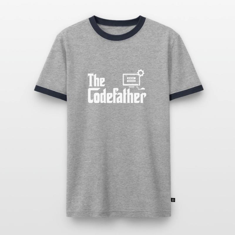 L’ordinateur codeur codeur développeur Codefather T-shirt contrasté Homme