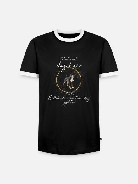 Entlebucher Sennenhund Glitzer Hunde - Männer Kontrast-T-Shirt - Schwarz/Weiß