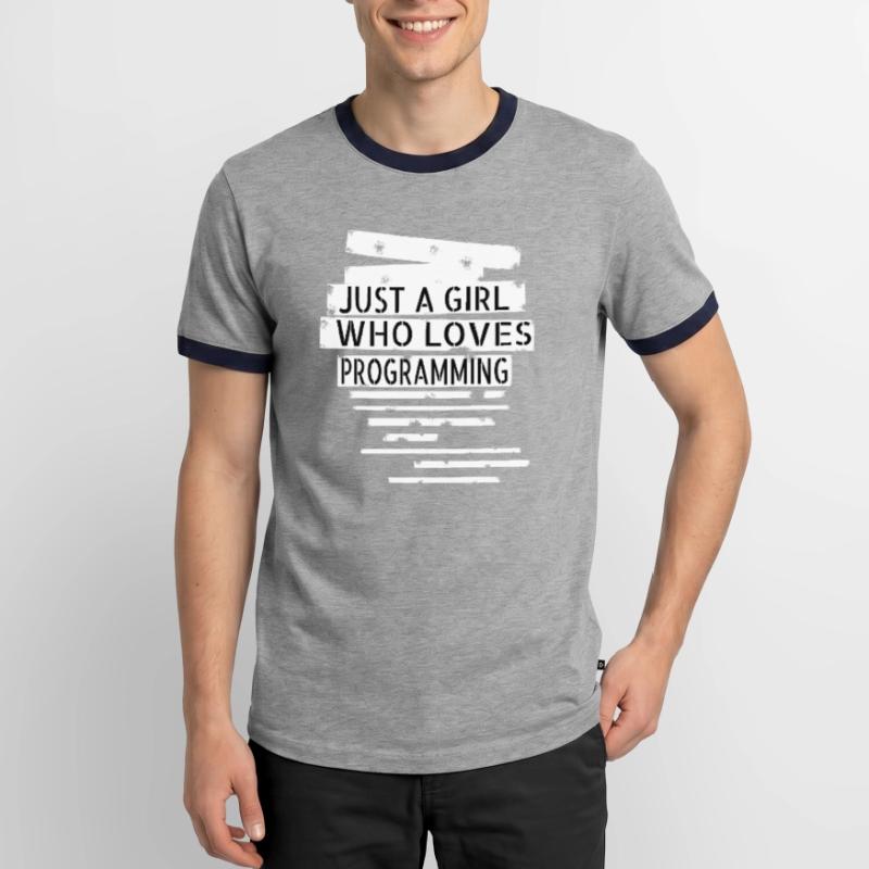 internet coding engineer Männer Kontrast-T-Shirt