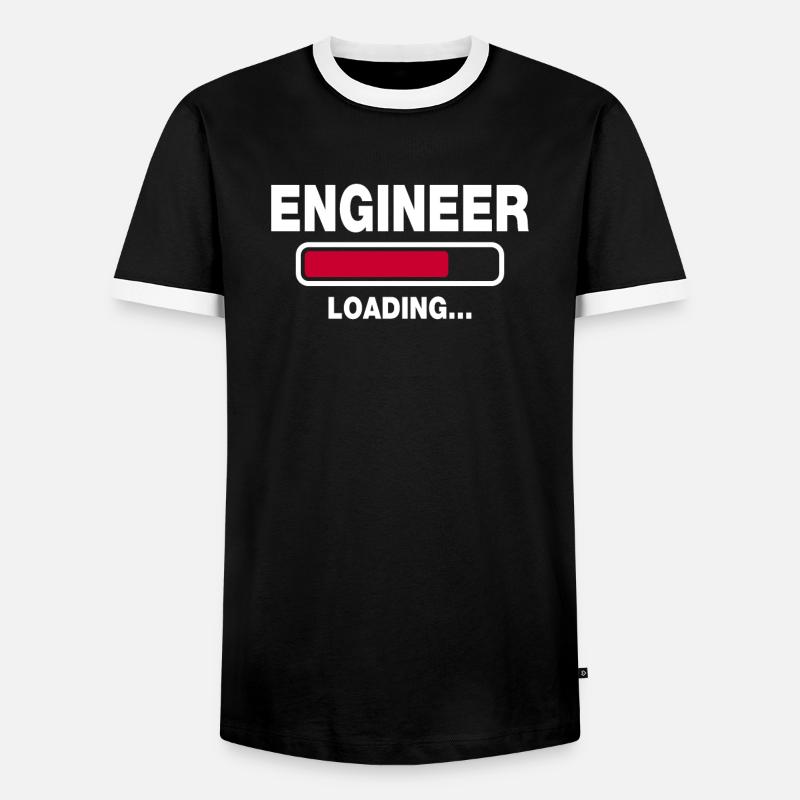 Engineer - Men's Ringer Shirt - black/white