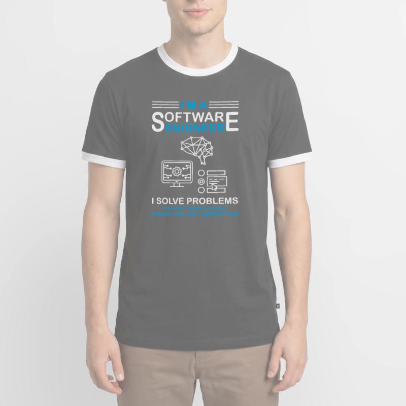 I'm a Software Engineer Software Developer Men's Ringer Shirt