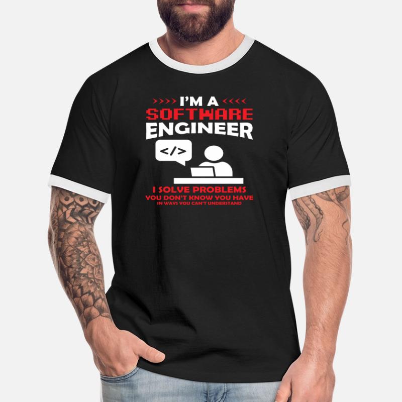 I'm a Software Engineer Software Developer Men's Ringer Shirt
