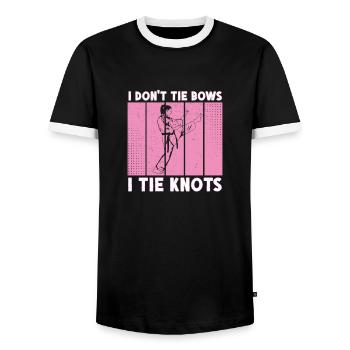 Artistes martiaux amusants pour un athlète fan de - T-shirt contrasté Homme - noir/blanc - Devant - AI Model Female 172 light (172cm) & AI Model Male 178 light (178cm)