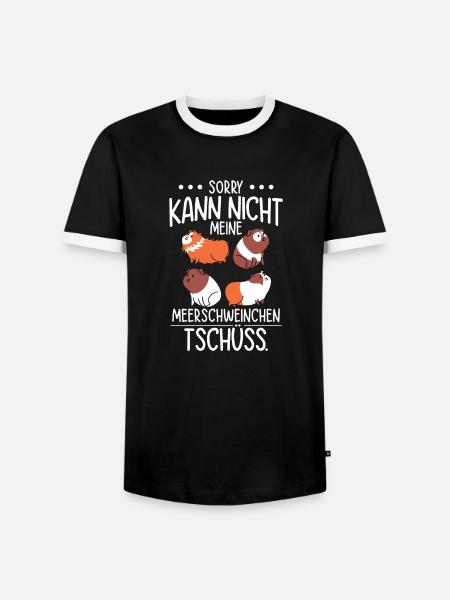 Guinea Pig - Männer Kontrast-T-Shirt - Schwarz/Weiß