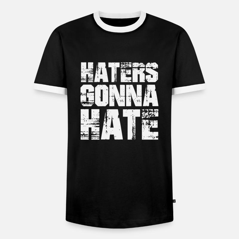 Haters Gonna Hate - Men's Ringer Shirt - black/white