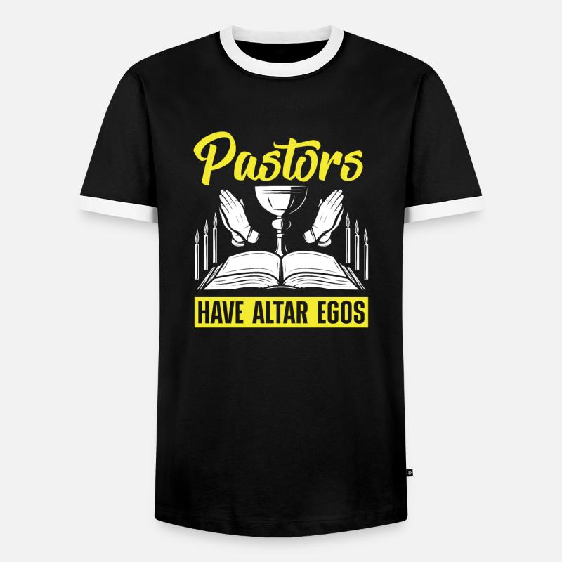 Appréciation du pasteur Pasteur Pasteurs Prédicateurs Ont - T-shirt contrasté Homme - noir/blanc