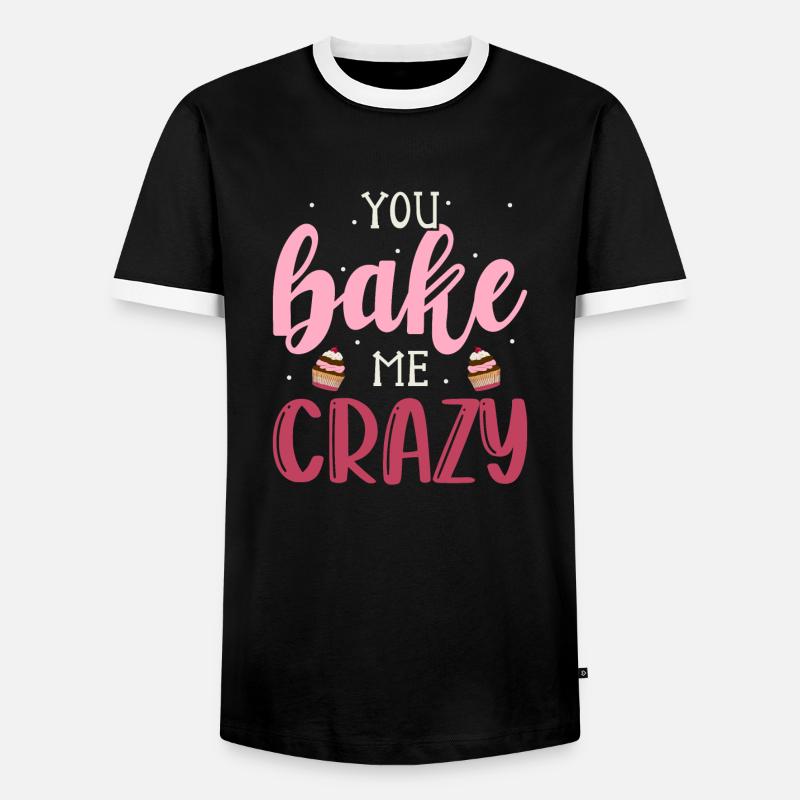 Baking Cake Baker Confectioner - Men's Ringer Shirt - black/white