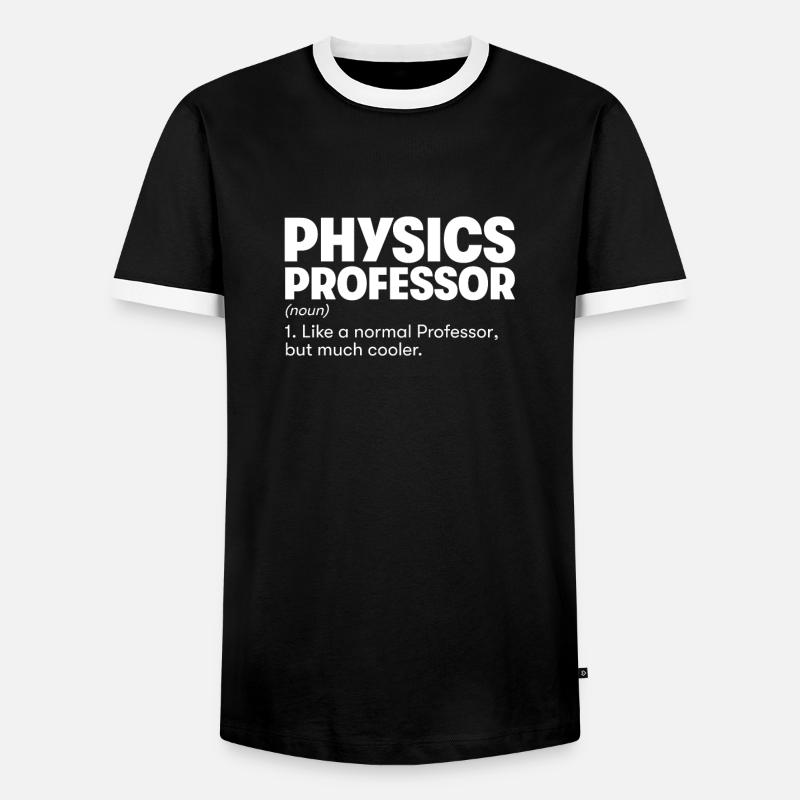 Physics Professor - Men's Ringer Shirt - black/white