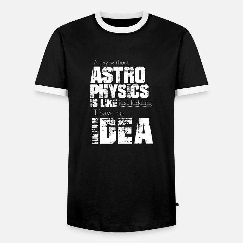Astrophysics - Men's Ringer Shirt - black/white