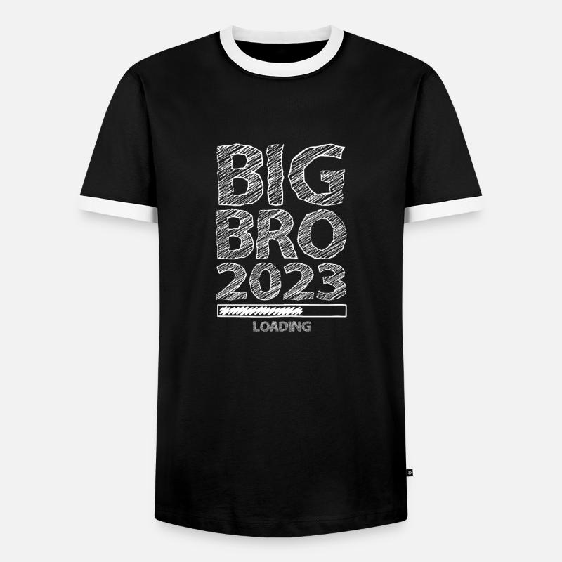 Big Bro 2023 Loading - Men's Ringer Shirt - black/white