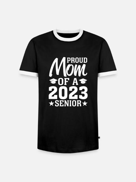 Lustige Stolze Mutter Eines Abschlussgeschenks - Männer Kontrast-T-Shirt - Schwarz/Weiß