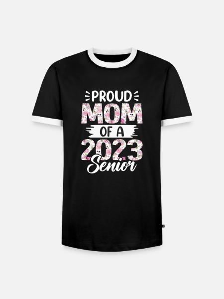 Lustige Stolze Mutter Eines Abschlussgeschenks - Männer Kontrast-T-Shirt - Schwarz/Weiß