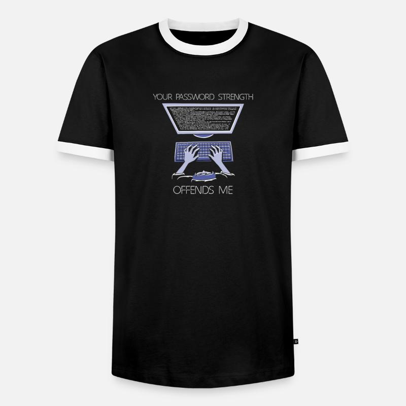 Hacker Programmierer Entwickler Informatik - Männer Kontrast-T-Shirt - Schwarz/Weiß