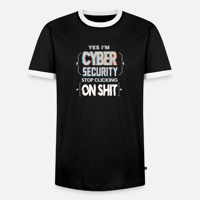 Hacker Programmer Developer Computer Science - Men's Ringer Shirt - black/white