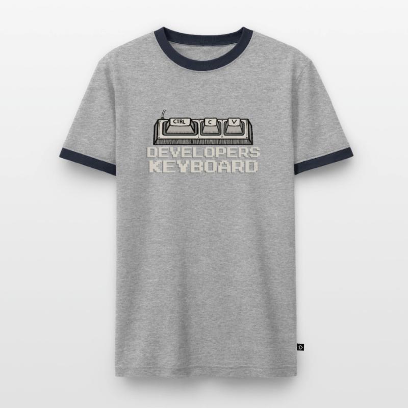 Developer Coder Funny Programming Humor Software Men's Ringer Shirt