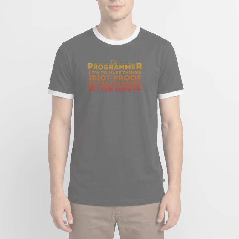 Lustiger Programmierer Humor Computer Coder Programmierung Männer Kontrast-T-Shirt