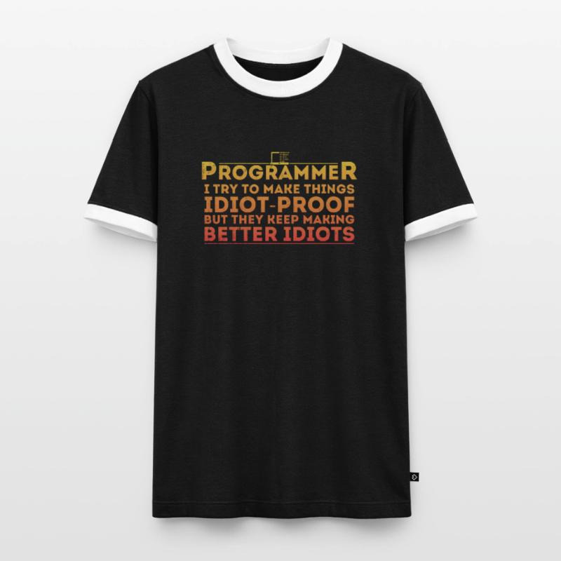 Lustiger Programmierer Humor Computer Coder Programmierung Männer Kontrast-T-Shirt