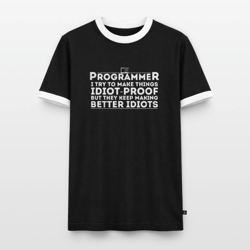 Lustiger Programmierer Humor Computer Coder Programmierung Männer Kontrast-T-Shirt