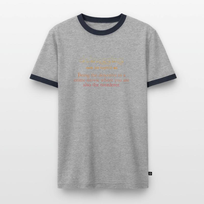 Debugging Definition - Computer Science Programmer Men's Ringer Shirt