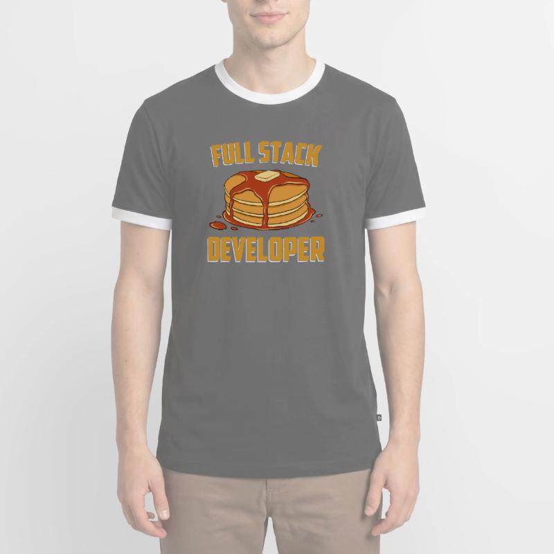 Full Stack Entwickler - Software Science Programmierer Männer Kontrast-T-Shirt