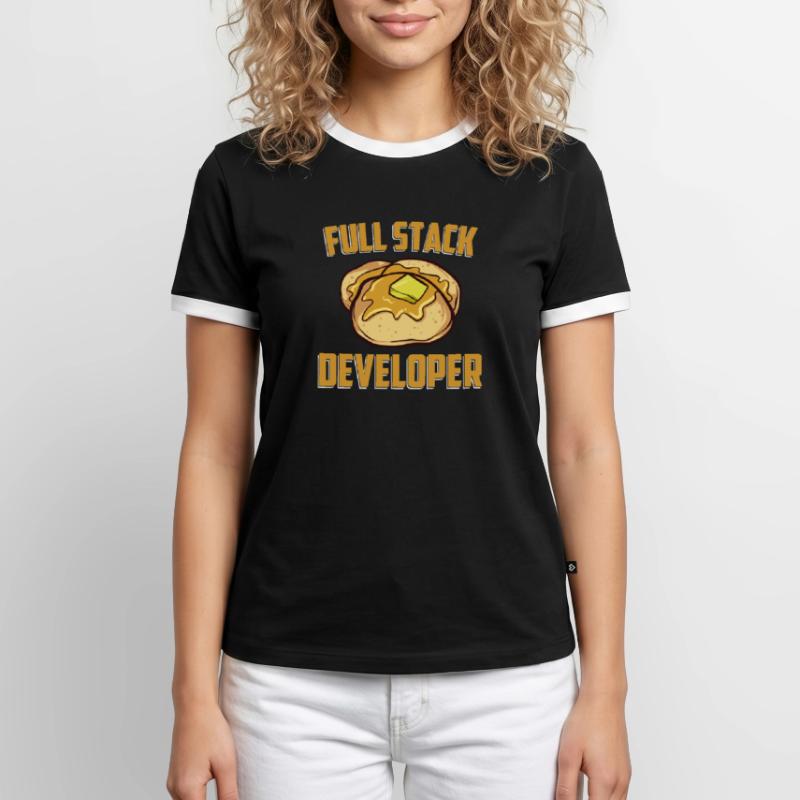 Full Stack Developer - Logiciel informatique T-shirt contrasté Homme