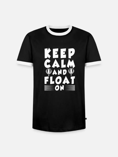 Heißluftballon & Ballon Fahrer Geschenk - Männer Kontrast-T-Shirt - Schwarz/Weiß
