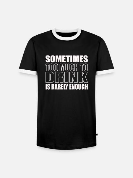 Lustiger genervter Spruch Sarkastisches - Männer Kontrast-T-Shirt - Schwarz/Weiß